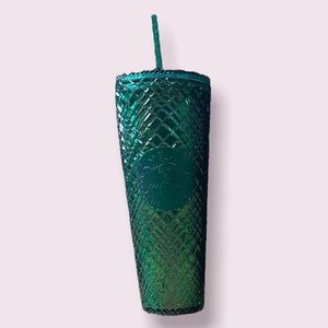 🔆 Starbucks 2022 Light Green Jeweled Venti Tumbler Spring ➿
